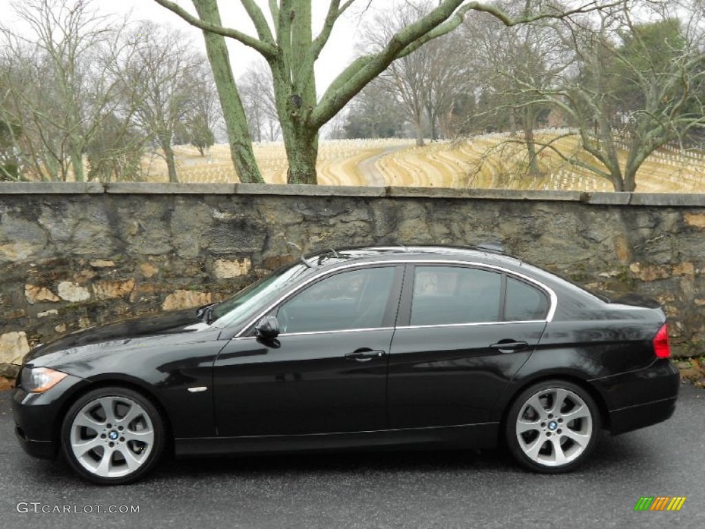 2008 3 Series 335i Sedan - Black Sapphire Metallic / Black photo #5