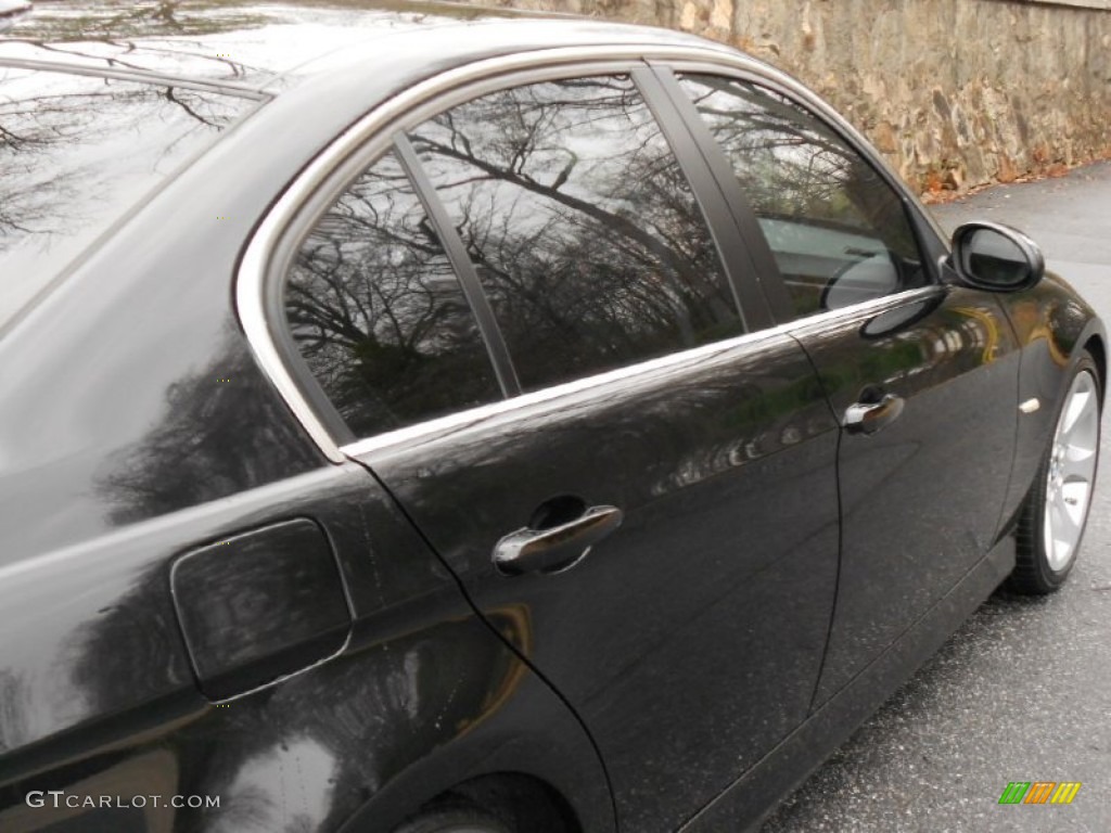 2008 3 Series 335i Sedan - Black Sapphire Metallic / Black photo #11