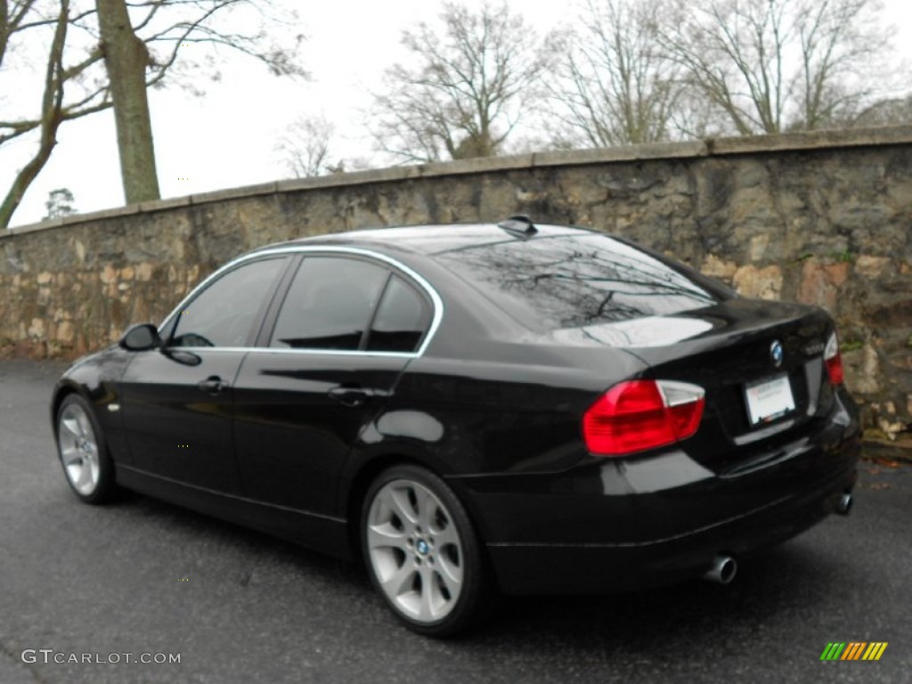 2008 3 Series 335i Sedan - Black Sapphire Metallic / Black photo #15