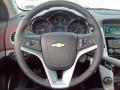 Jet Black/Sport Red 2012 Chevrolet Cruze LT/RS Steering Wheel