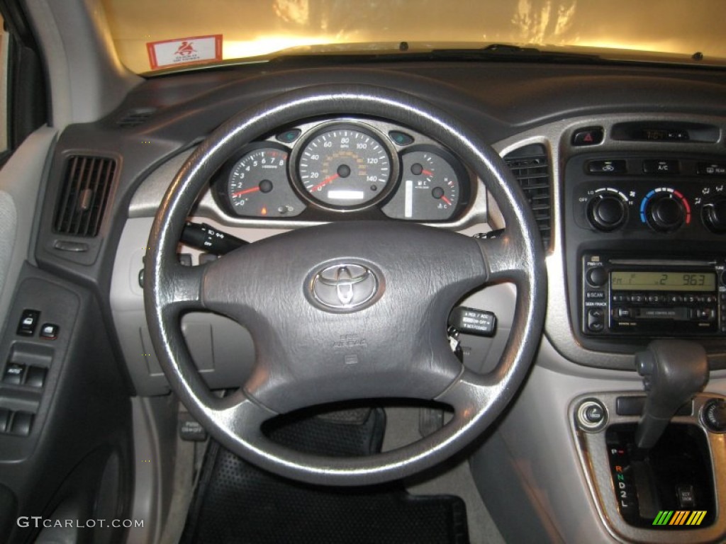 2001 Highlander V6 4WD - Millennium Silver Metallic / Charcoal photo #10