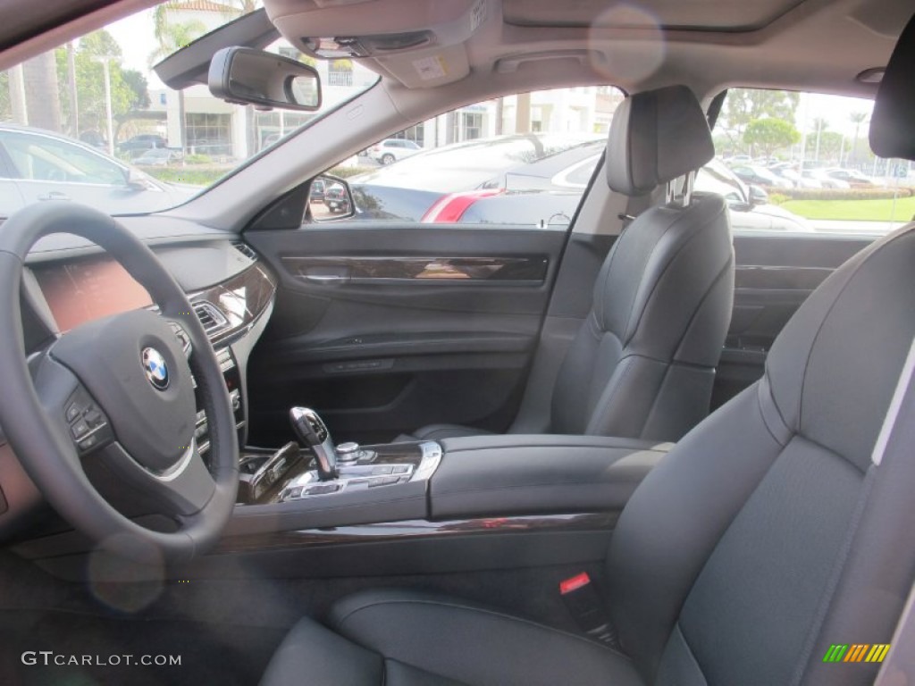 Black Interior 2012 BMW 7 Series 750i xDrive Sedan Photo #59493327