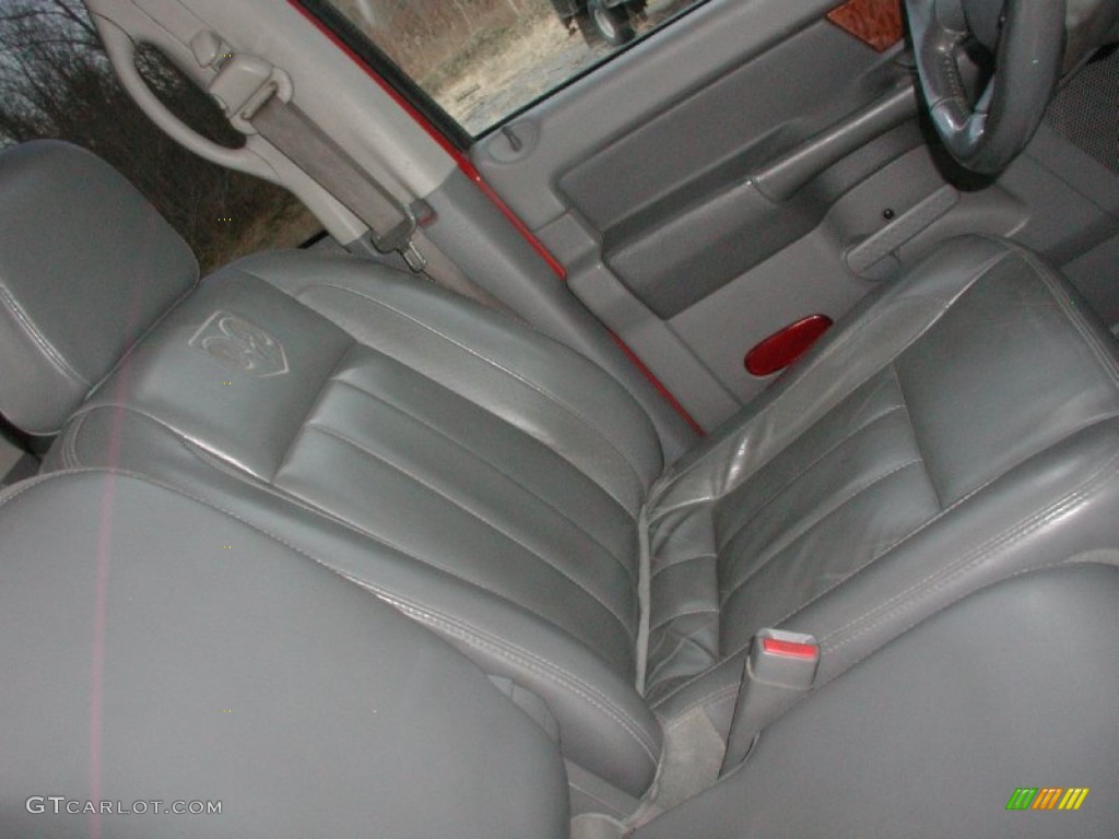 2006 Ram 3500 Laramie Quad Cab 4x4 Dually - Flame Red / Medium Slate Gray photo #43