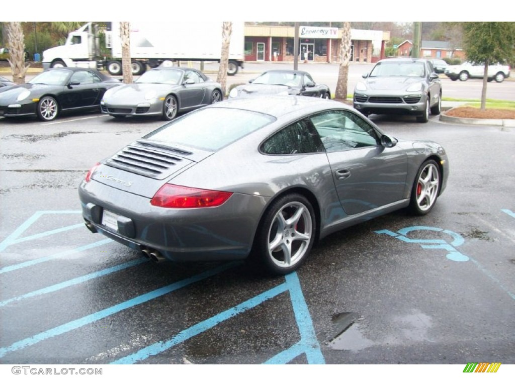 2008 911 Carrera S Coupe - Meteor Grey Metallic / Stone Grey photo #6