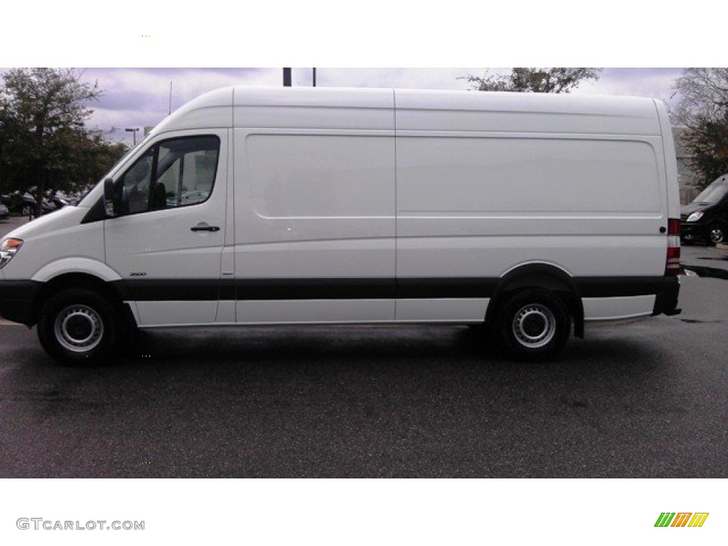 2012 Sprinter 2500 High Roof Cargo Van - Arctic White / Lima Black Fabric photo #1