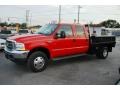 2003 Red Ford F350 Super Duty Lariat Crew Cab 4x4 Dually  photo #1