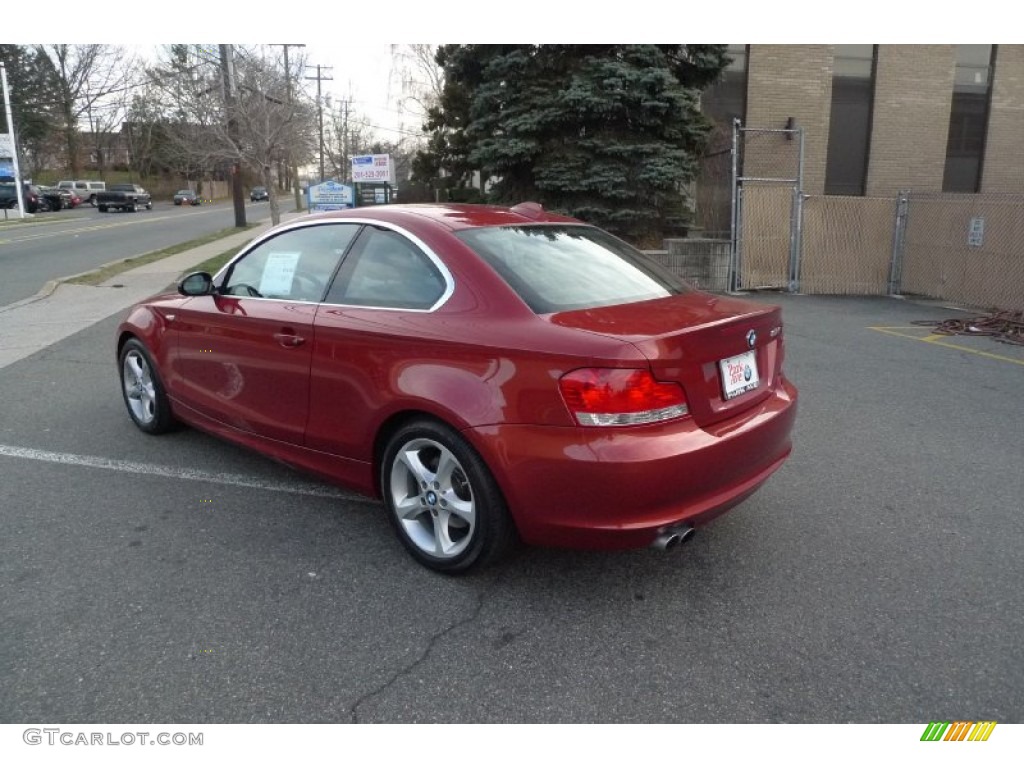 2008 1 Series 128i Coupe - Sedona Red Metallic / Black photo #3