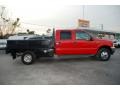 2003 Red Ford F350 Super Duty Lariat Crew Cab 4x4 Dually  photo #3