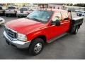 2003 Red Ford F350 Super Duty Lariat Crew Cab 4x4 Dually  photo #4