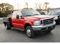 2003 Red Ford F350 Super Duty Lariat Crew Cab 4x4 Dually  photo #10