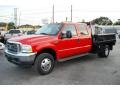 2003 Red Ford F350 Super Duty Lariat Crew Cab 4x4 Dually  photo #47