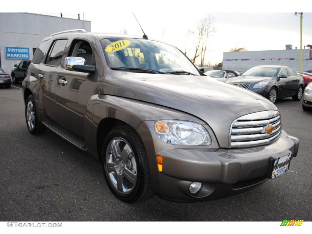 2011 HHR LT - Mocha Steel Metallic / Gray photo #7