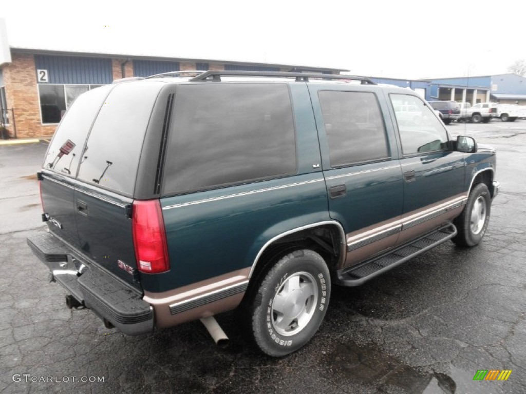 1998 Yukon SLE 4x4 - Emerald Green Metallic / Beige photo #22