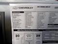 2012 Chevrolet Equinox LT AWD Window Sticker