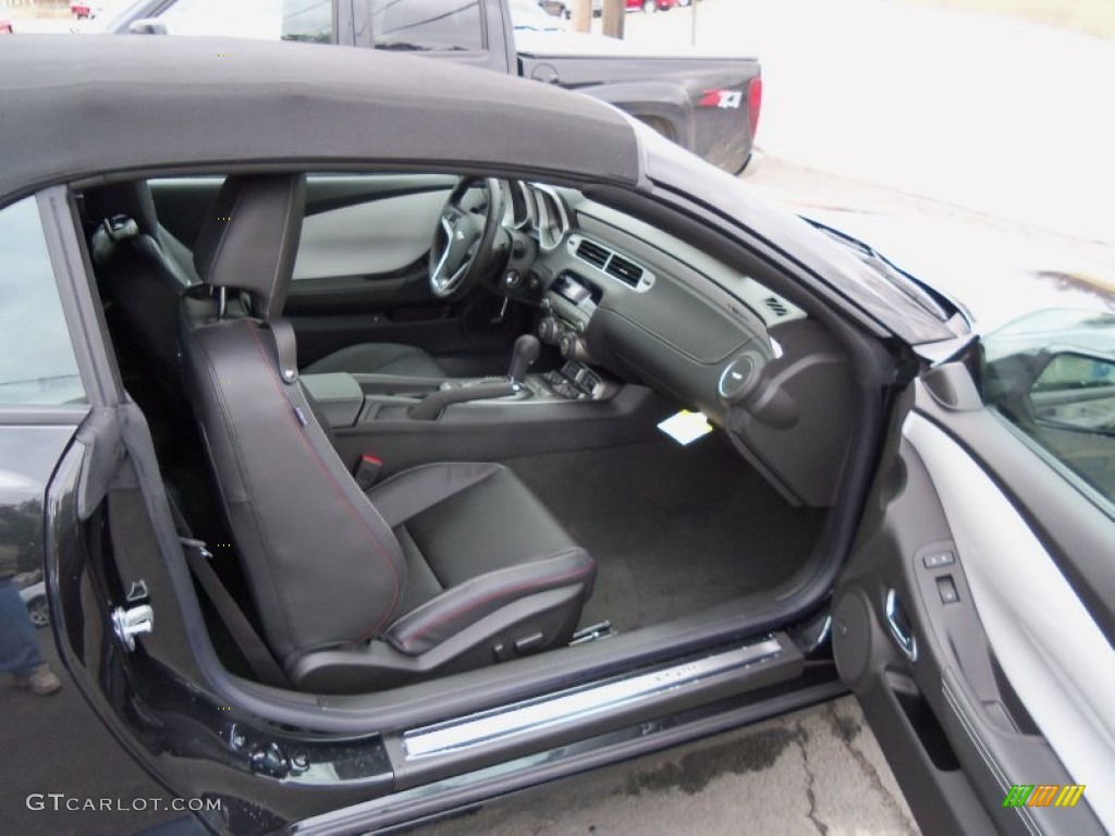 Jet Black Interior 2012 Chevrolet Camaro LT 45th Anniversary Edition Convertible Photo #59498502