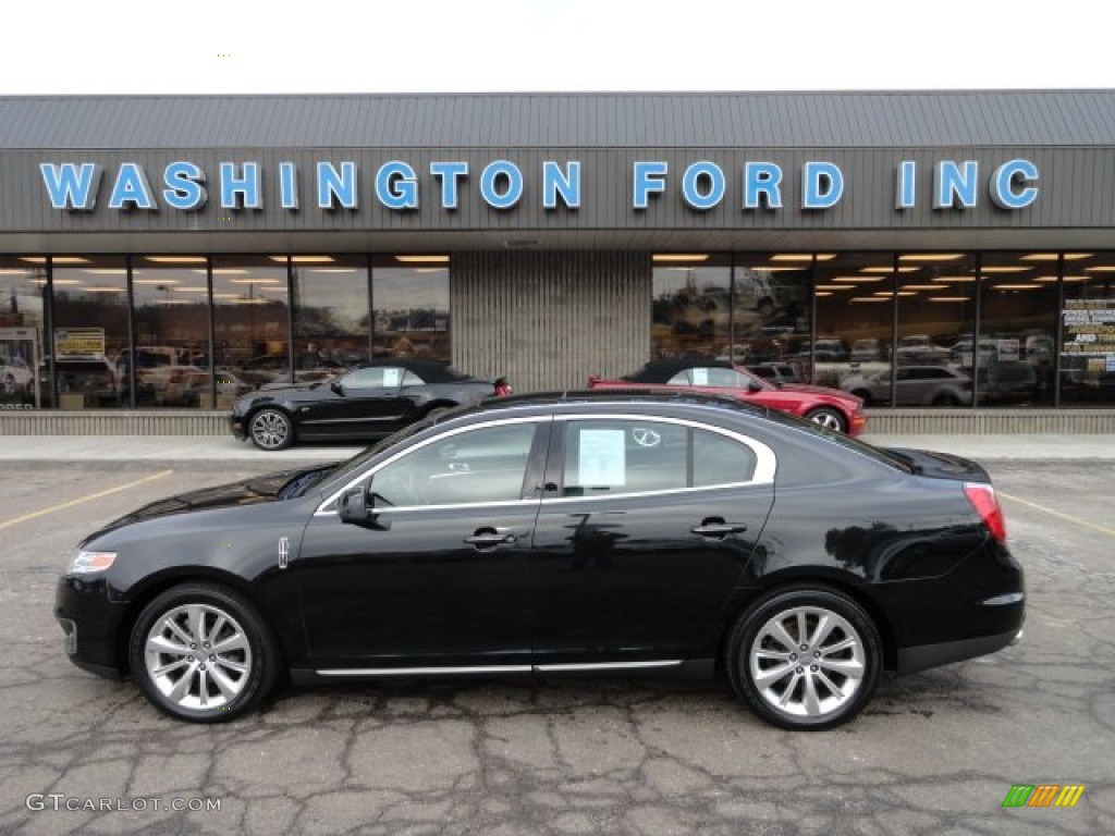 2009 MKS AWD Sedan - Tuxedo Black Metallic / Charcoal Black photo #1