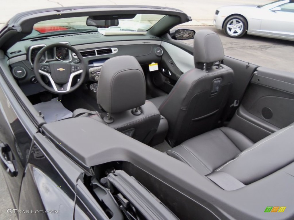 Jet Black Interior 2012 Chevrolet Camaro LT 45th Anniversary Edition Convertible Photo #59498589