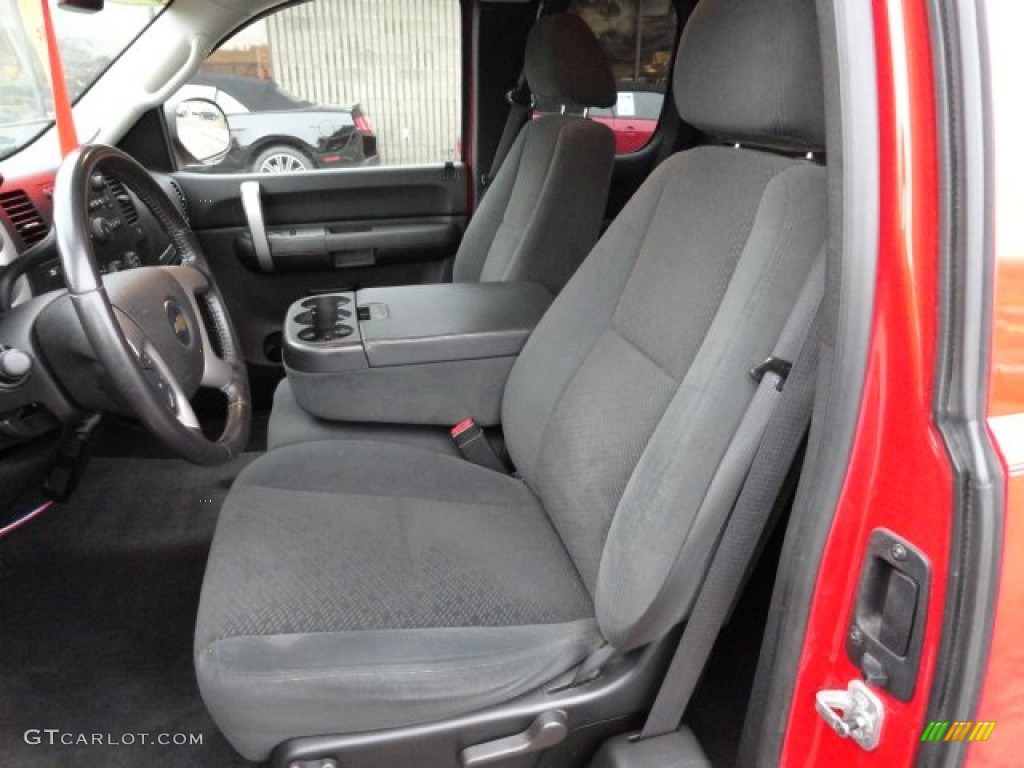 Ebony Interior 2008 Chevrolet Silverado 1500 LT Extended Cab 4x4 Photo #59498814