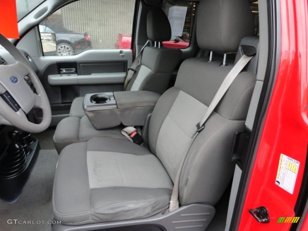 2006 F150 XL SuperCab 4x4 - Bright Red / Medium/Dark Flint photo #10