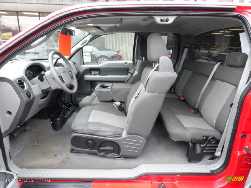 2006 F150 XL SuperCab 4x4 - Bright Red / Medium/Dark Flint photo #12