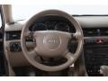 2002 Audi Allroad Ecru/Light Brown Interior Steering Wheel Photo
