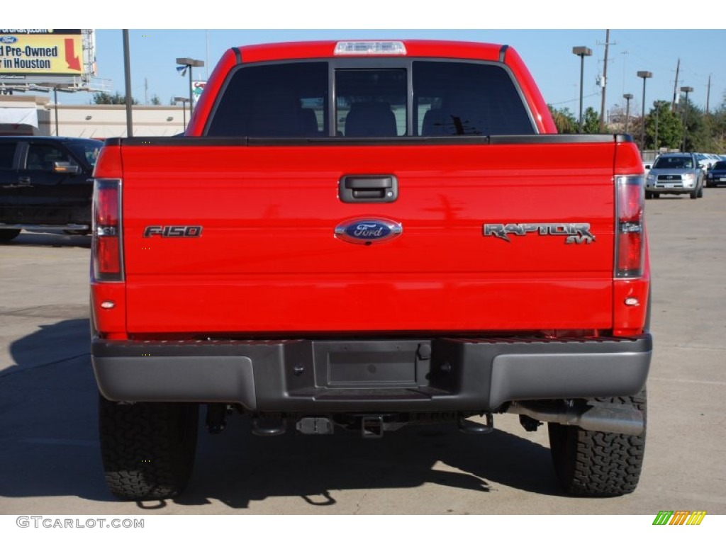 2012 F150 SVT Raptor SuperCrew 4x4 - Race Red / Raptor Black Leather/Cloth photo #7