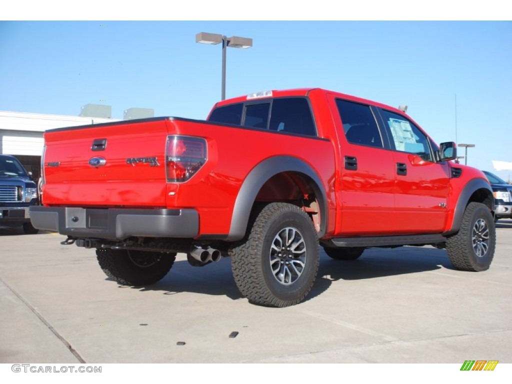 2012 F150 SVT Raptor SuperCrew 4x4 - Race Red / Raptor Black Leather/Cloth photo #8