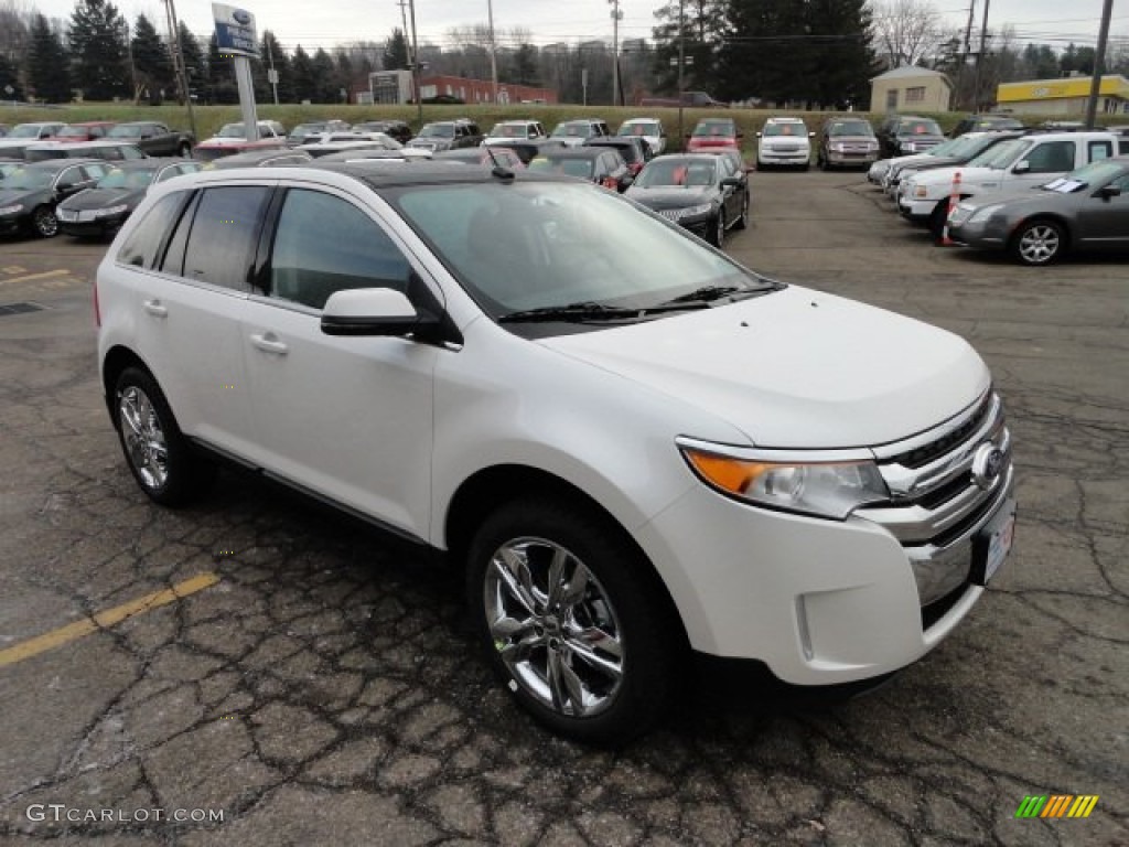 White Platinum Metallic Tri-Coat 2012 Ford Edge Limited AWD Exterior Photo #59500716