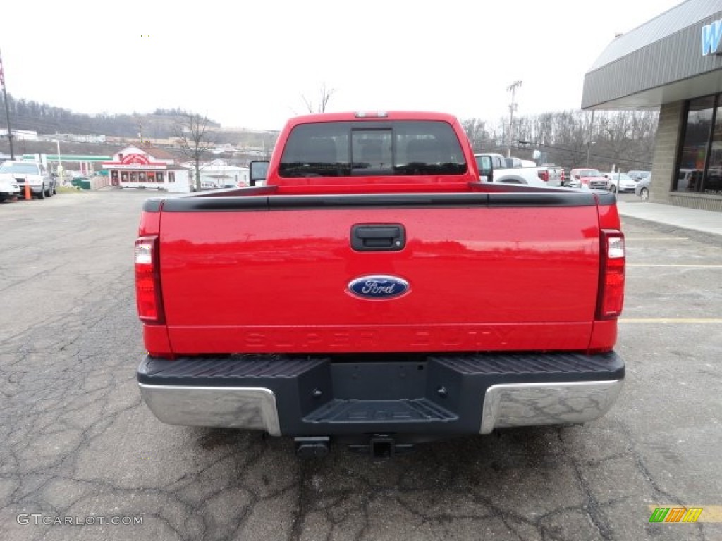 2012 F350 Super Duty XLT Regular Cab 4x4 Dually - Vermillion Red / Steel photo #3