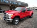 2012 Vermillion Red Ford F350 Super Duty XLT Regular Cab 4x4 Dually  photo #8