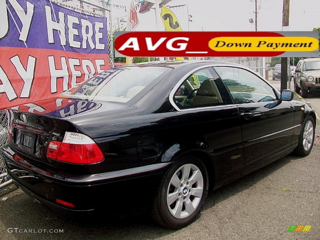 2005 3 Series 325i Coupe - Jet Black / Sand photo #5