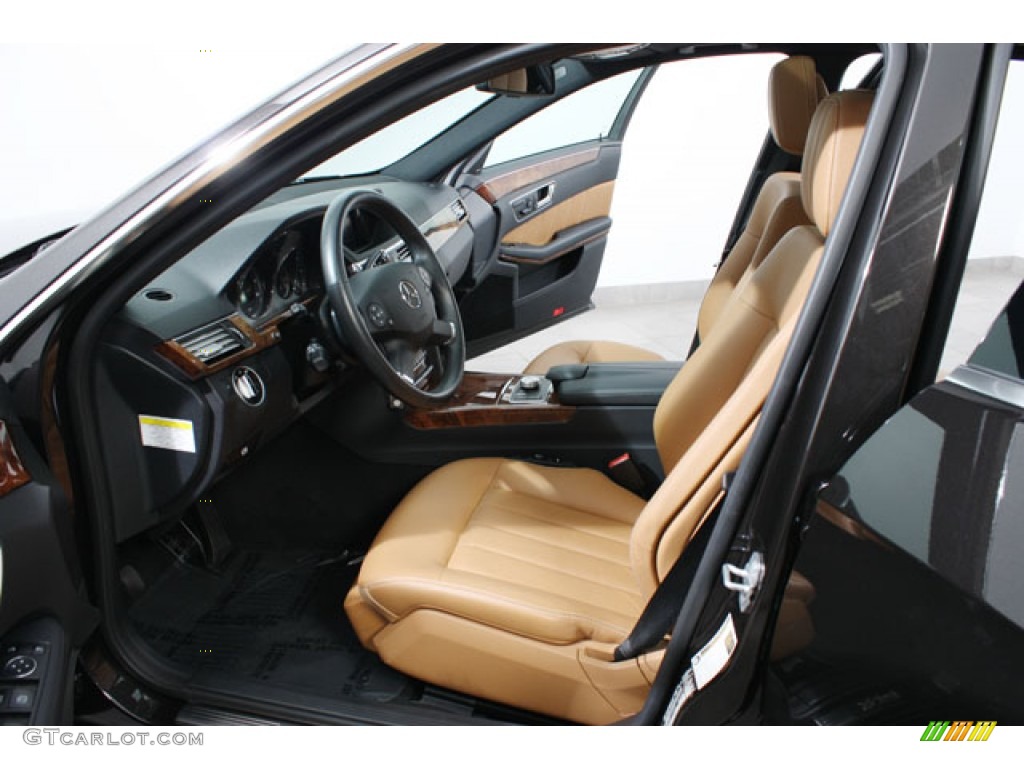Natural Beige/Black Interior 2011 Mercedes-Benz E 350 4Matic Sedan Photo #59502054