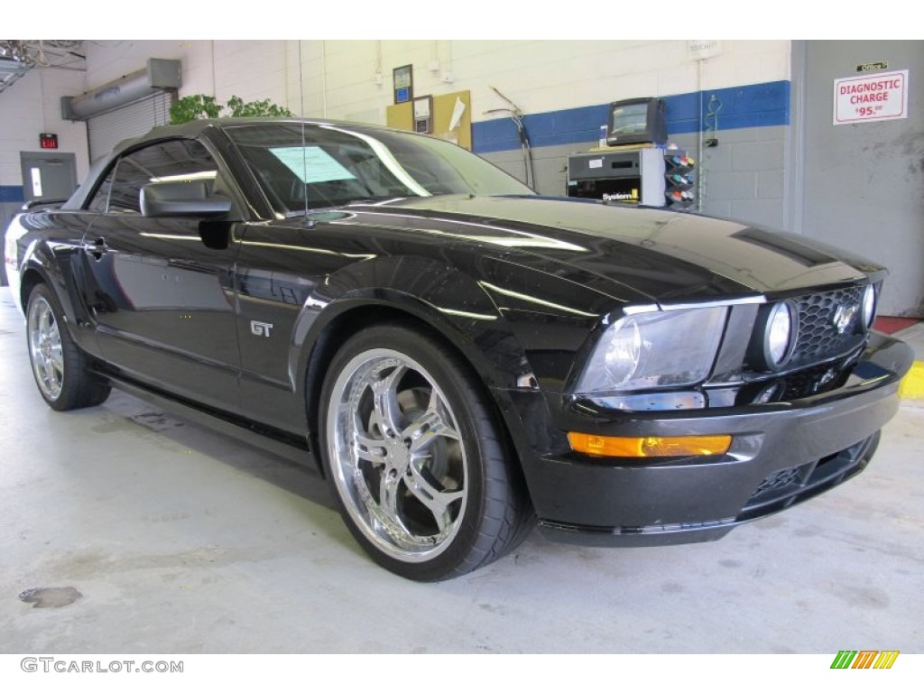 2006 Mustang GT Premium Convertible - Black / Dark Charcoal photo #4
