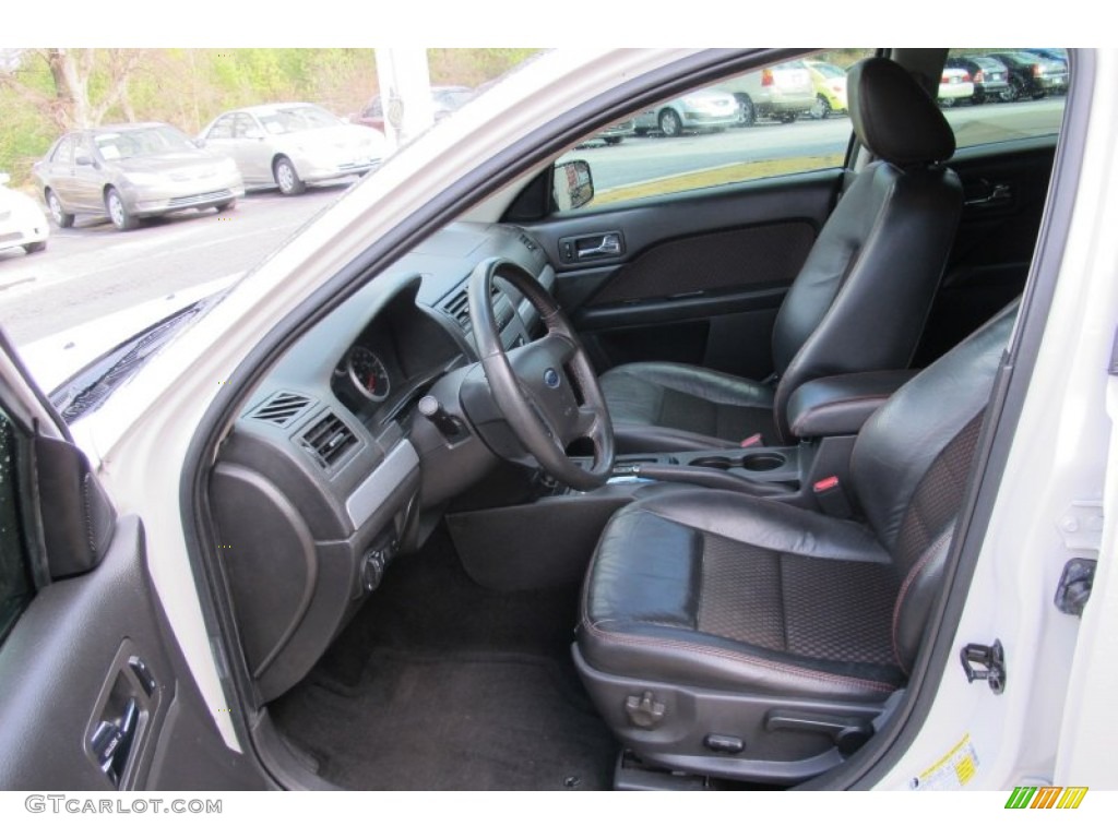 Charcoal Black/Red Accents Interior 2009 Ford Fusion SE Sport Photo #59503482