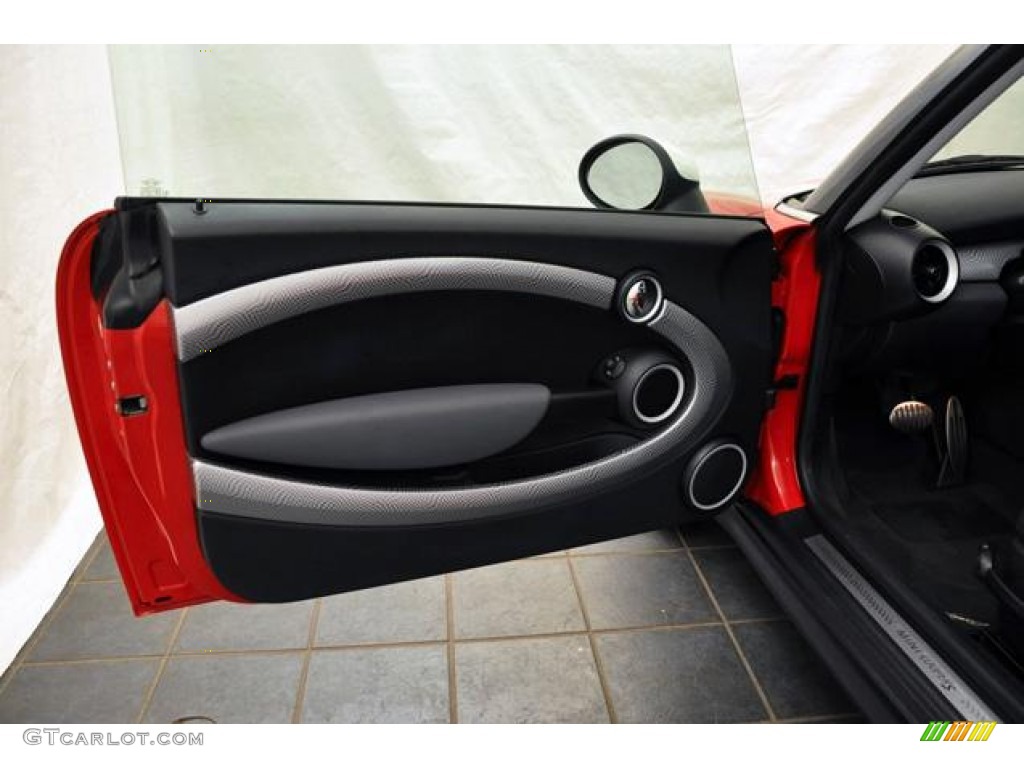 2009 Mini Cooper S Hardtop Black/Grey Door Panel Photo #59503503