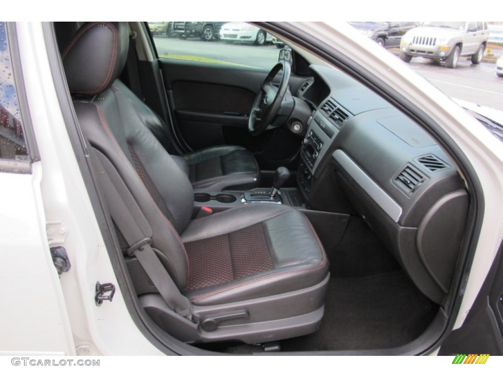 Charcoal Black/Red Accents Interior 2009 Ford Fusion SE Sport Photo #59503515