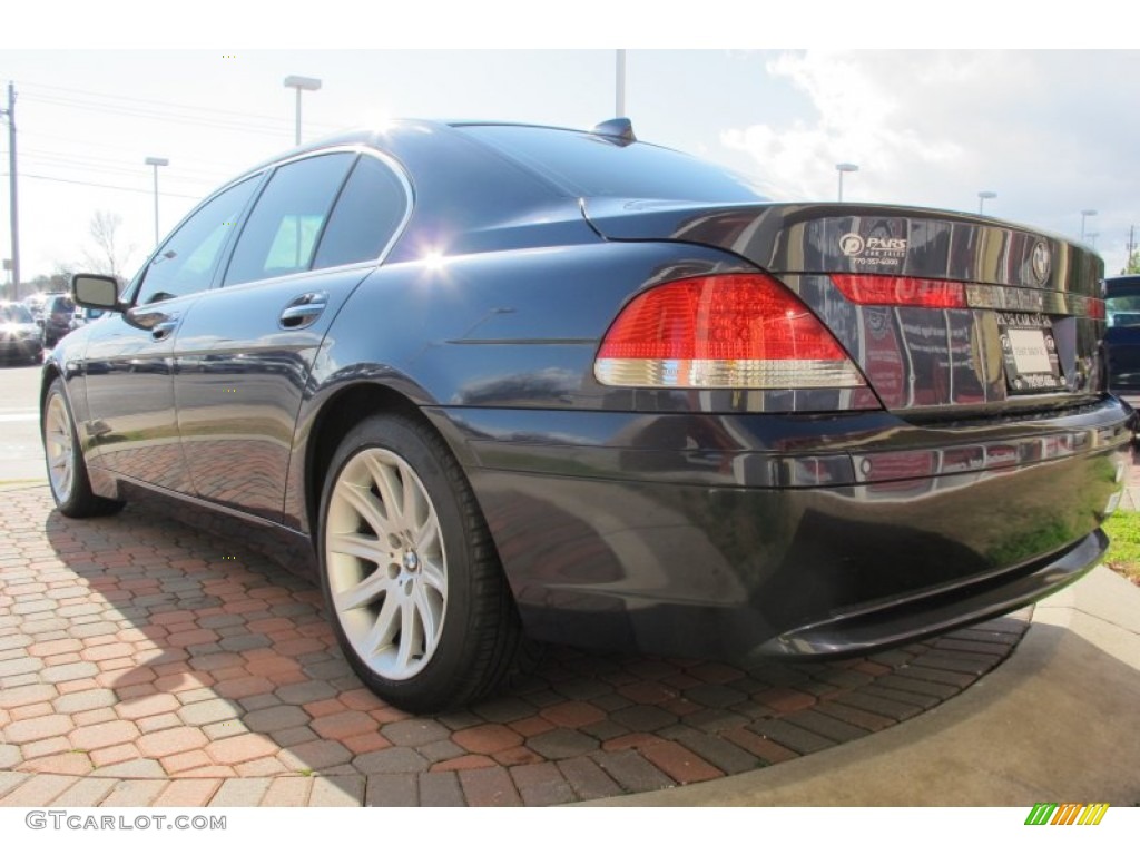 2005 7 Series 745i Sedan - Toledo Blue Metallic / Dark Beige/Beige III photo #2