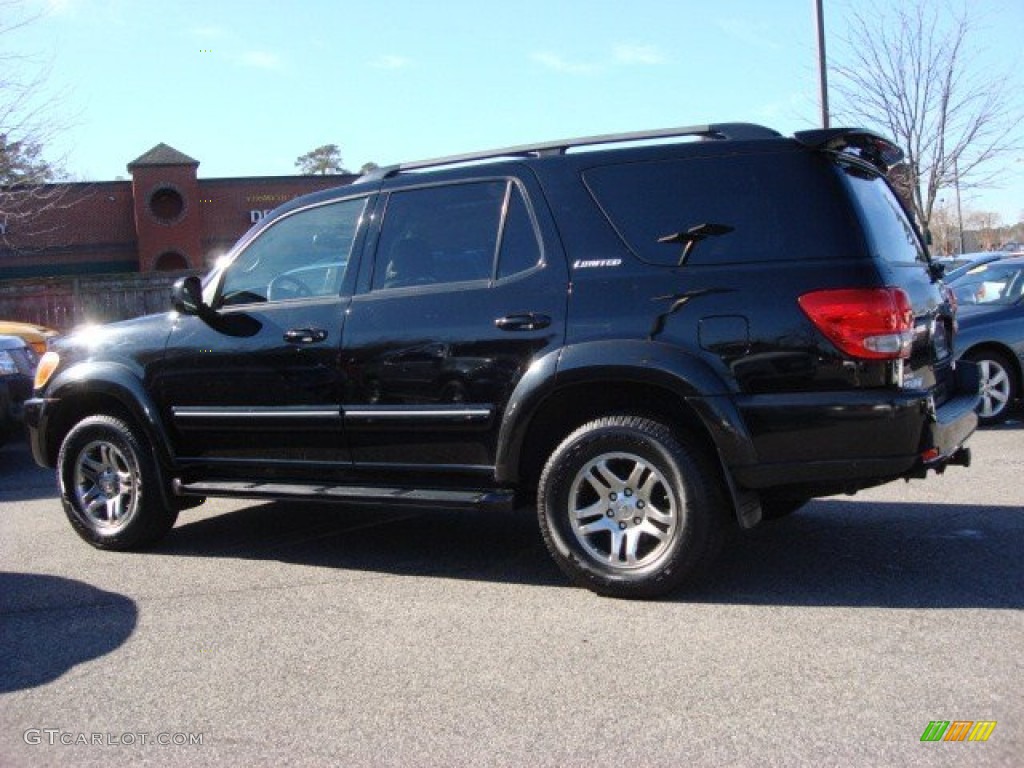 2006 Sequoia Limited 4WD - Black / Taupe photo #5