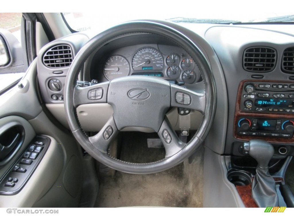 2002 Oldsmobile Bravada AWD Pewter Steering Wheel Photo #59504892
