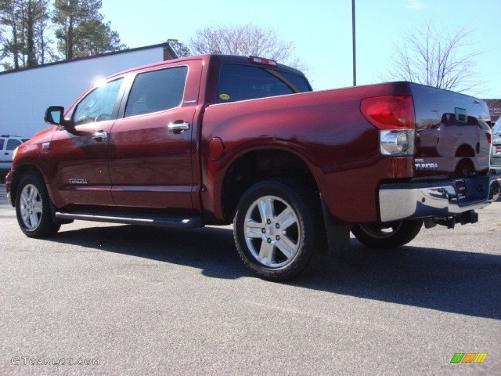 2007 Tundra Limited CrewMax - Salsa Red Pearl / Graphite Gray photo #4