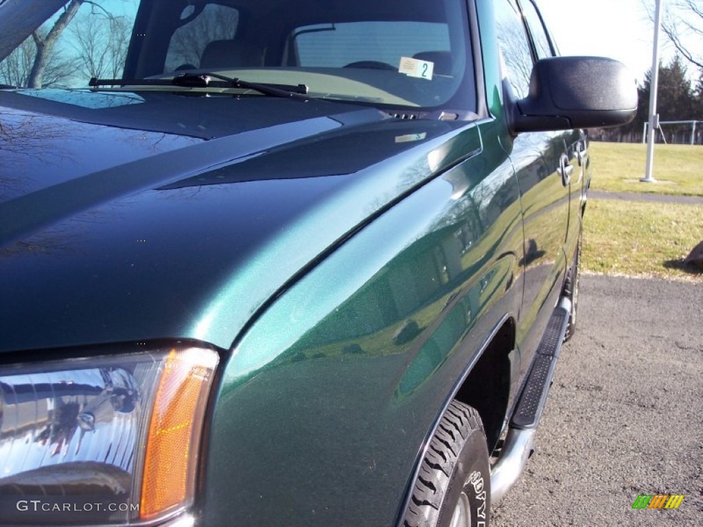 2004 Avalanche 1500 Z71 4x4 - Dark Green Metallic / Medium Neutral Beige photo #16