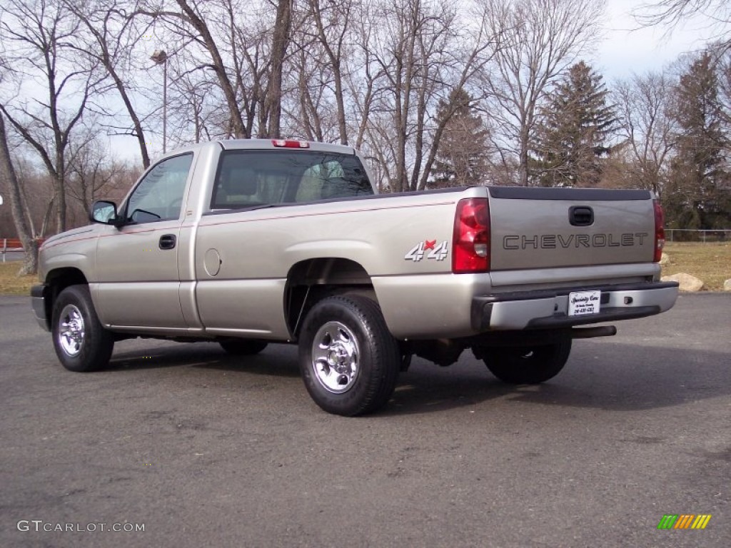 2003 Silverado 1500 Regular Cab 4x4 - Light Pewter Metallic / Dark Charcoal photo #14