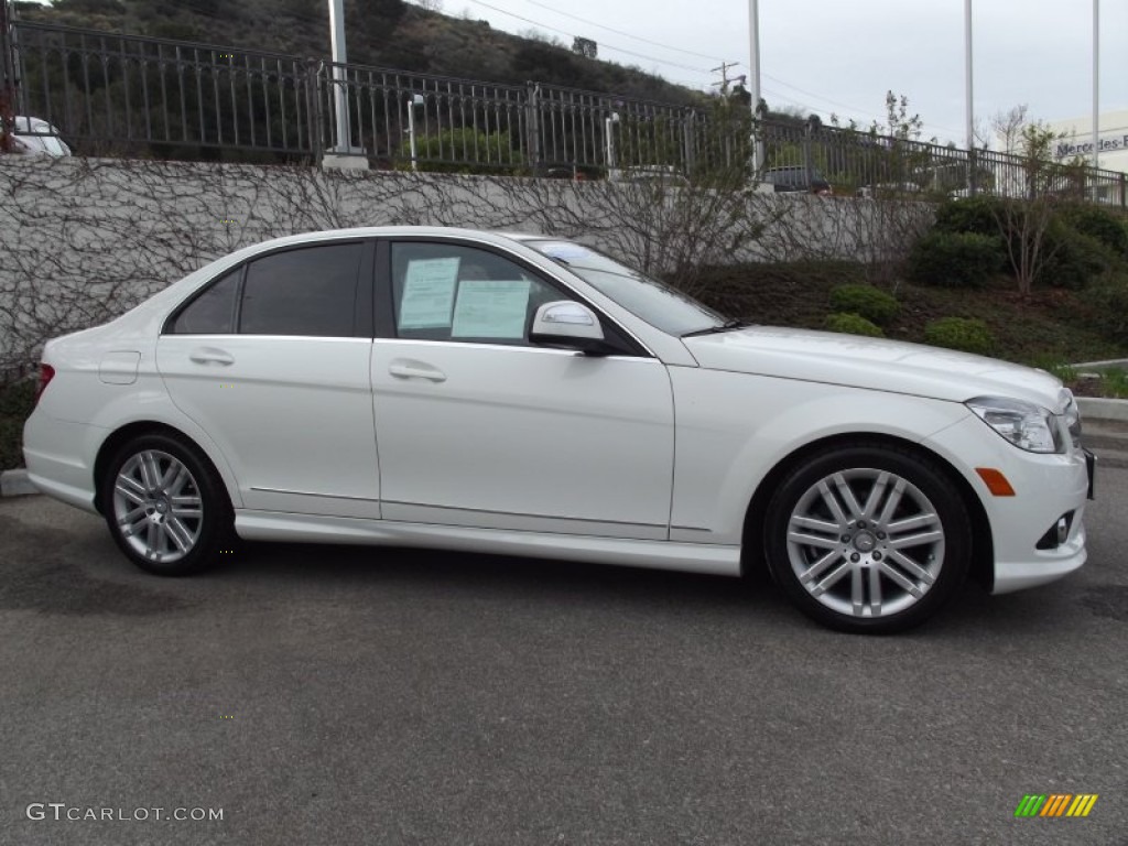 Arctic White 2009 Mercedes-Benz C 300 Sport Exterior Photo #59507901