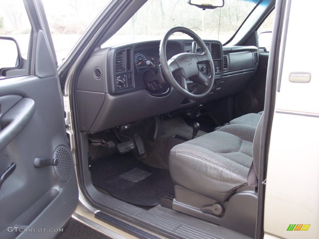 2003 Silverado 1500 Regular Cab 4x4 - Light Pewter Metallic / Dark Charcoal photo #43