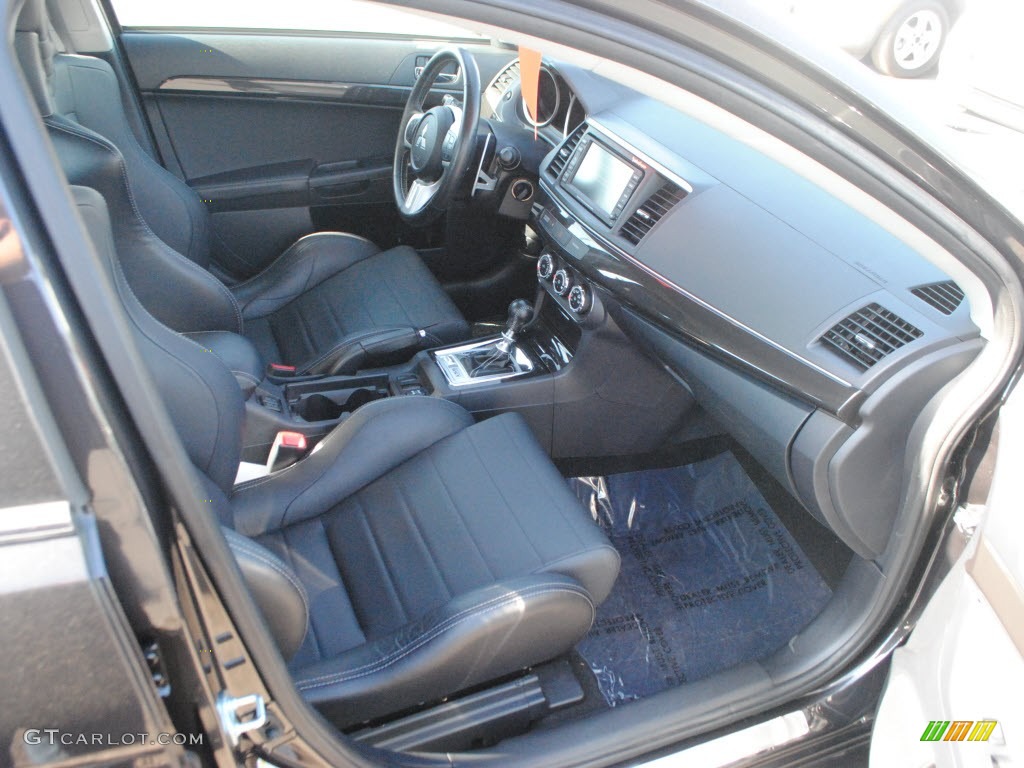 Black Full Leather Interior 2010 Mitsubishi Lancer Evolution MR Photo #59508981