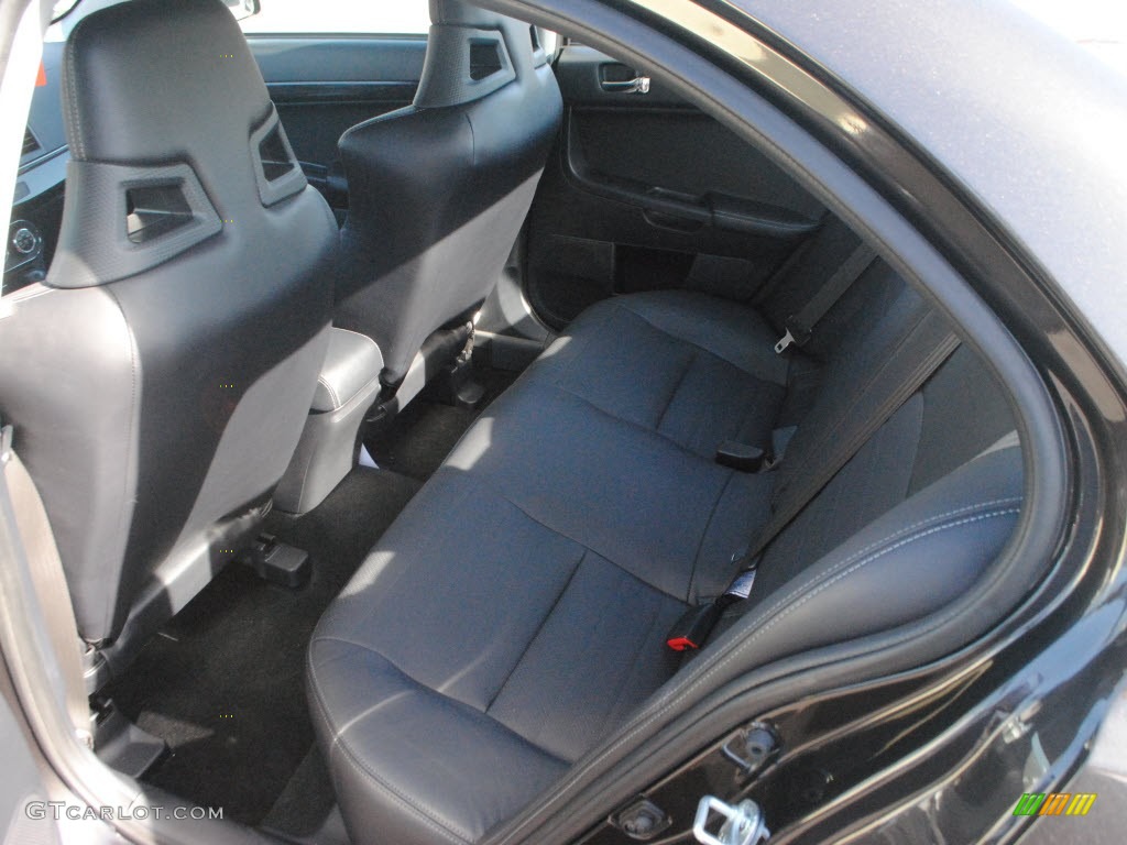 Black Full Leather Interior 2010 Mitsubishi Lancer Evolution MR Photo #59509050