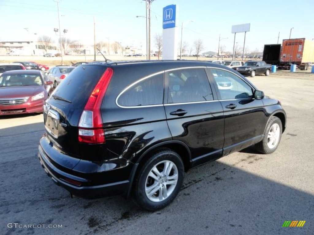 2010 CR-V EX AWD - Crystal Black Pearl / Black photo #5