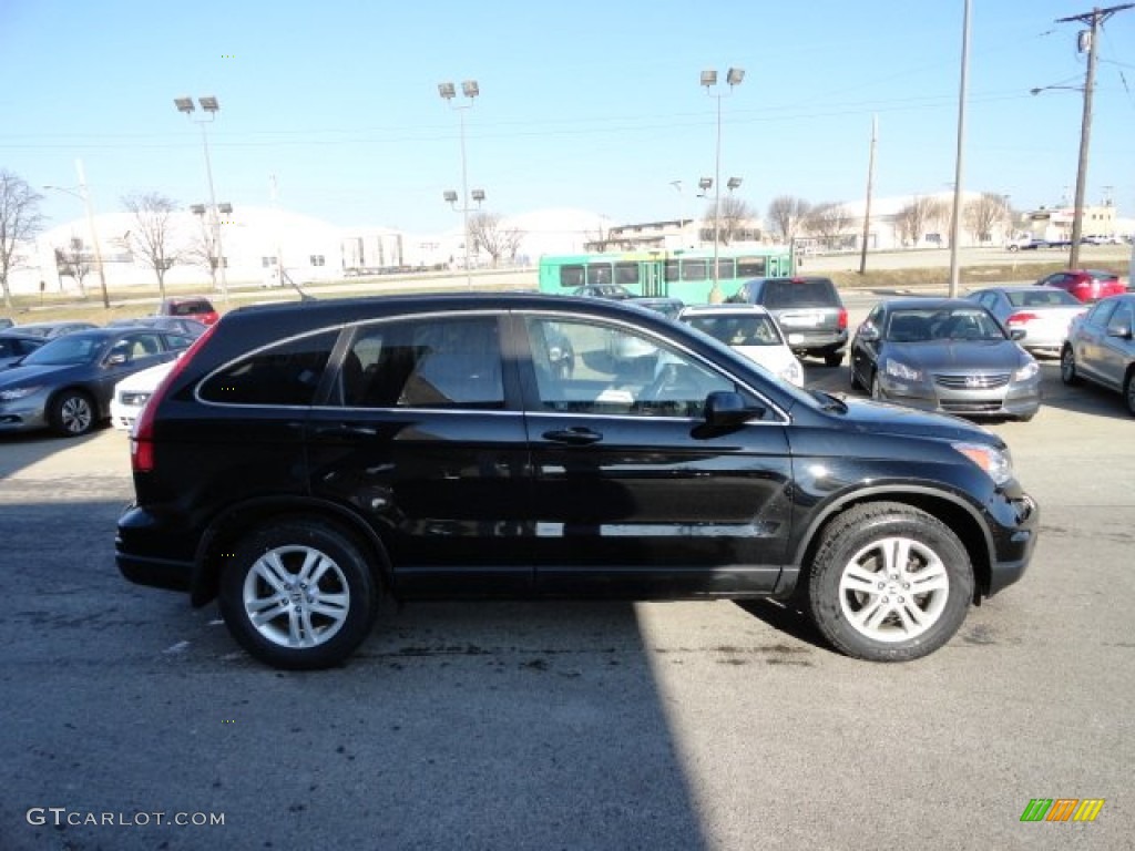 2010 CR-V EX AWD - Crystal Black Pearl / Black photo #6