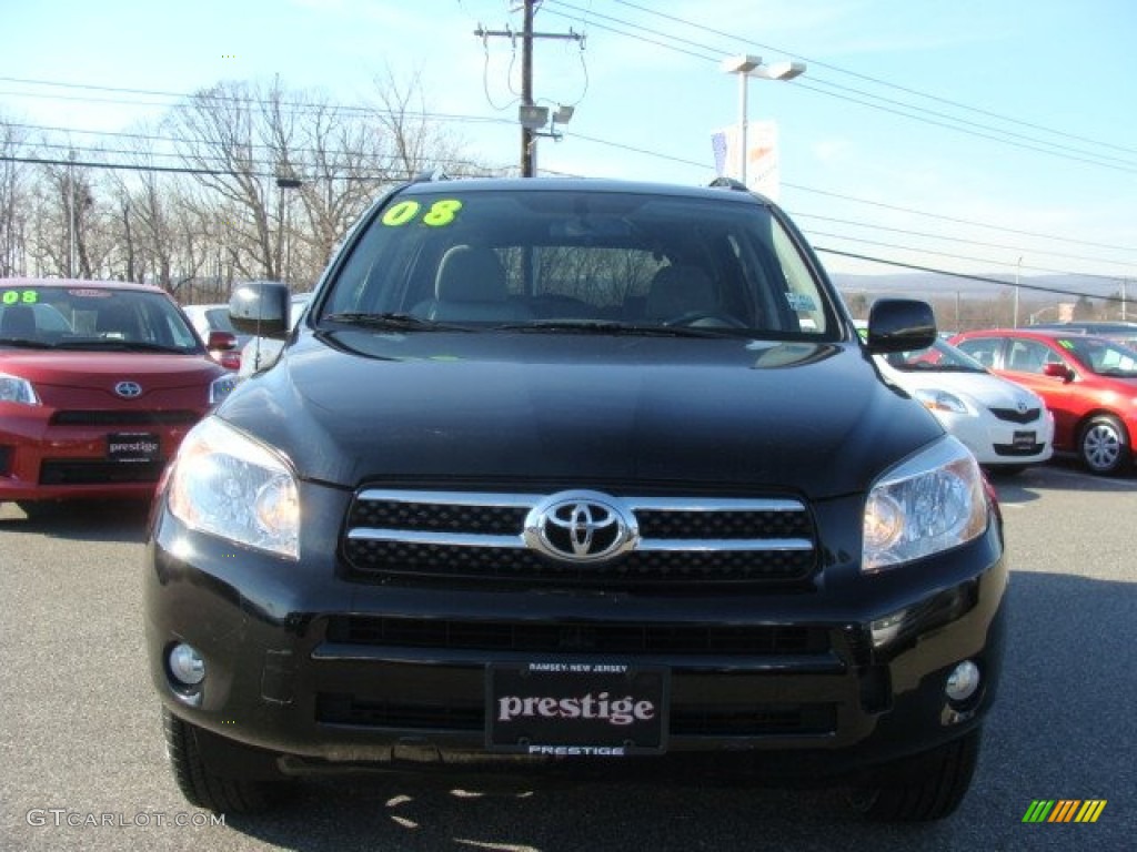 2008 RAV4 Limited 4WD - Black / Ash photo #2