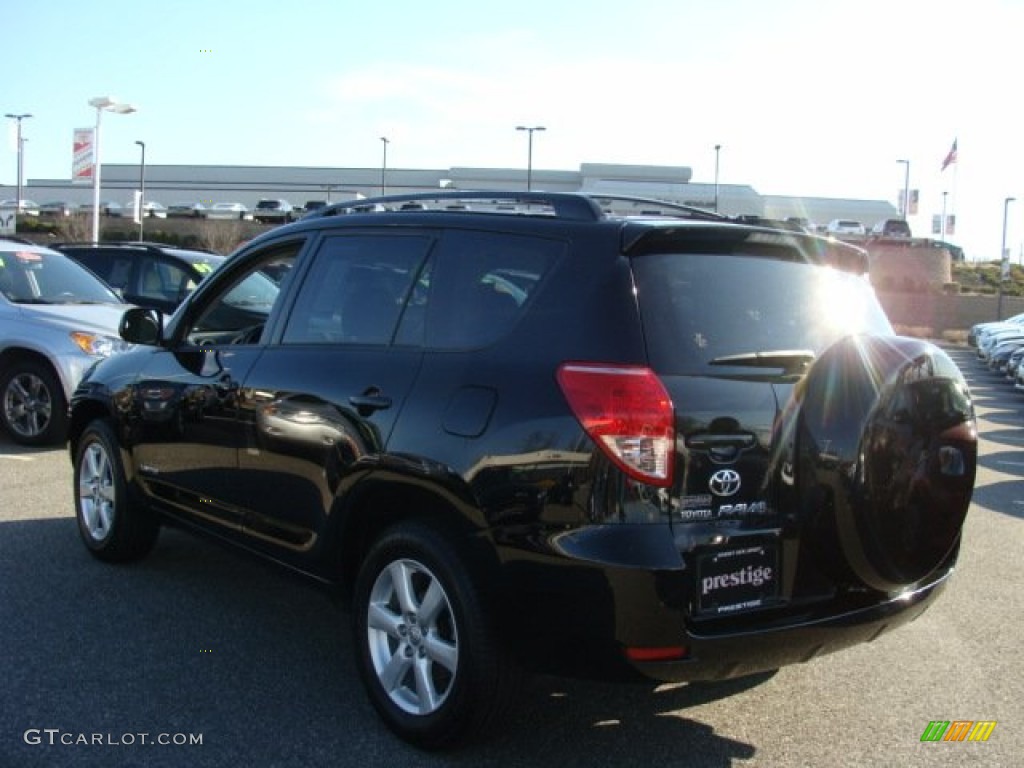 2008 RAV4 Limited 4WD - Black / Ash photo #4